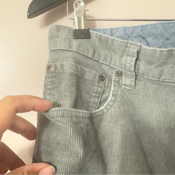 L.L Bean Standard Fit Corduroy Pants Gray Men Size 33 - Picture 4 of 9